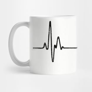 Gamer Heartbeat // Black Mug